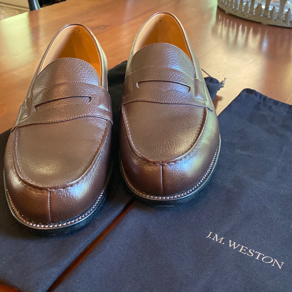 J.M. Weston Penny Loafers (Mens)